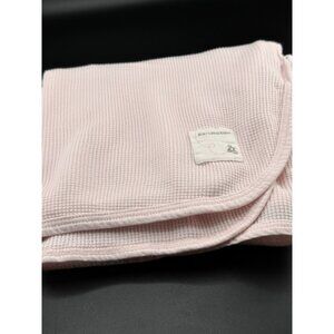 Burt's Bees light pink thin thermal 25 x 30 2014 baby security blanket lovey